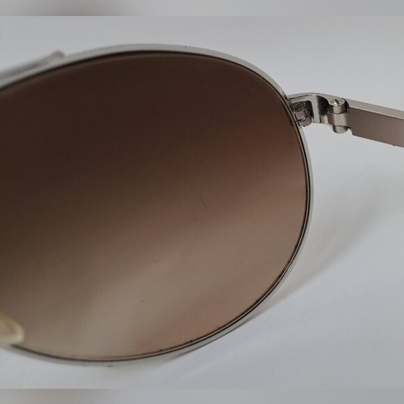 Prada Sunglasses Aviator Silver Brown Tinted Metal SPR670 1BC-6S1 63-13-135 - Picture 15 of 15